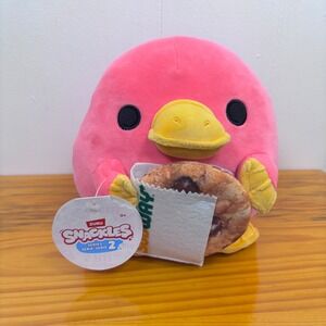 Zuru Snackles Whitney Pink Platypus Plush Subway Cookie Series 2 Stuffed‎ Toy